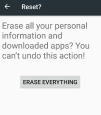 Factory reset android phone to fix Google Play store error 500