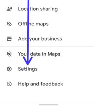 Google Maps Settings on your Android