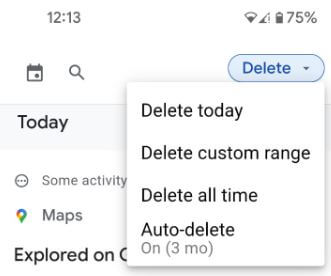 How to Delete Google Maps Activity on Android Phones