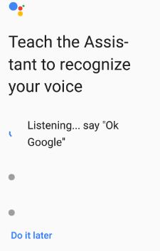 Recording OK Google three time to recognize your vocie