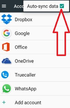 Turn off auto-sync data in android nougat 7.0