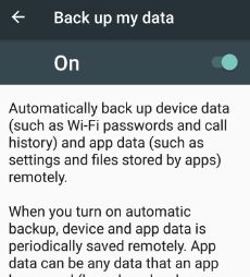 backup apps and settings android phone