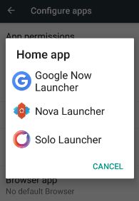 How to Change launcher on android nougat 7.0