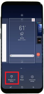 How to customize galaxy S8 home screen