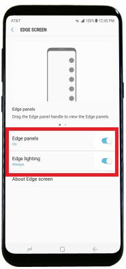 How to use galaxy S8 edge screen