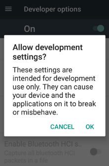 enable developer mode on galaxy S8 and galaxy S8 plus