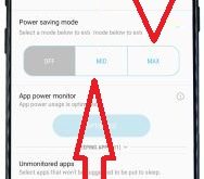 turn on power saver mode galaxy S8 and galaxy S8 plus