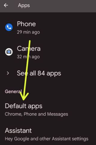 Change Default Apps on Google Pixel 6