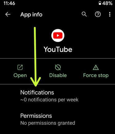 Disable Notifications on Google Pixel XL