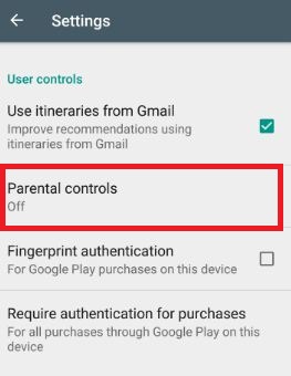 Disable parental controls on Pixel XL phone