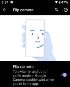 Flip Camera Feature of Google Pixel