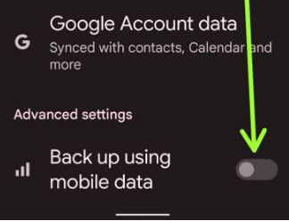 How to Back Up Data Using Mobile Data on Pixel 6 Pro