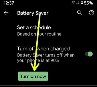 How to Turn On Battery Saver Mode Google Pixel and Pixel XL