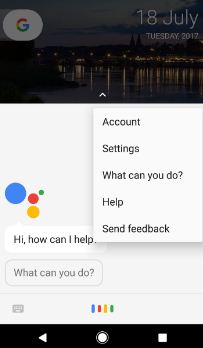 Lauch Google assistant on pixel & open assistant settings