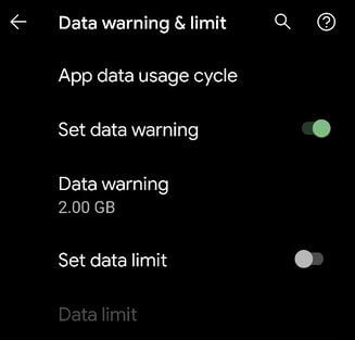 Set Daily Mobile Data limit on Pixel & Pixel XL