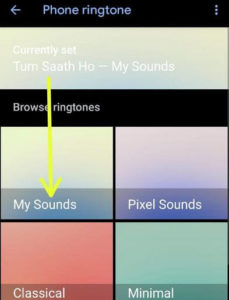 Set a Song as Ringtone in Google Pixel