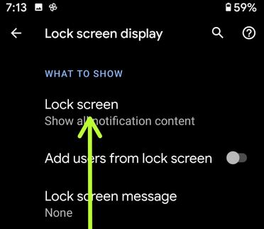 Show or Hide Lock Screen Notifications on Google Pixel