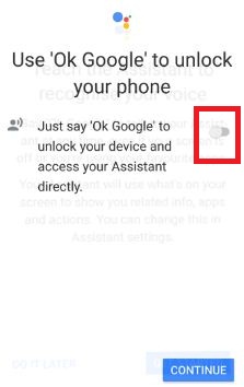 Use Ok Google to unlock your pixel device