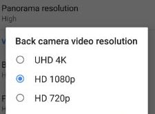 capture 4k video in Google Pixel phone