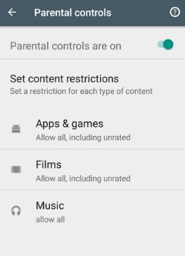 enable parental controls on Google Pixel phone