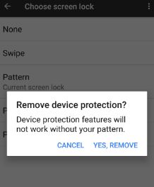 reset pattern lock in your Google pixel phone