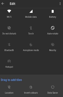 Edit quick settings on Google Pixel phone