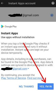 Enable android instant apps on android Oreo 8.0