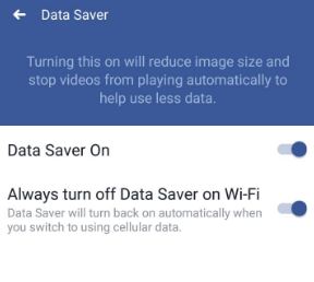 Enable data saver on facebook app in android phone