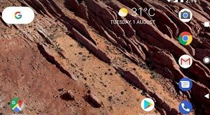 Enable landscape home screen on Google Pixel XL
