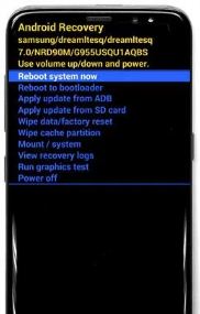 Enter recovery mode on Samsung galaxy S8 plus