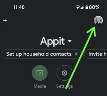 Open Google home app to turn off assistant on Google Pixels