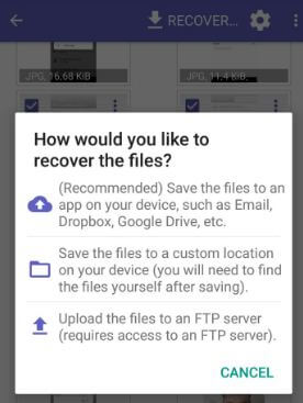 Recover deleted photo from android phone using app