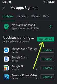 Unable to download or update the app from Google play store