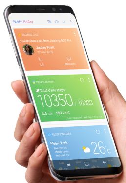 Use Bixby on Samsung galaxy S8 plus phone