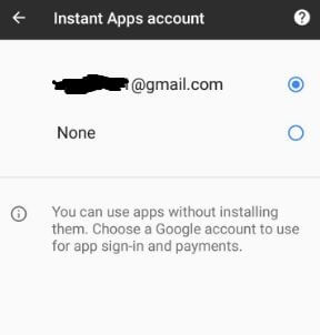 Use instant apps on android 8.0 Oreo phone