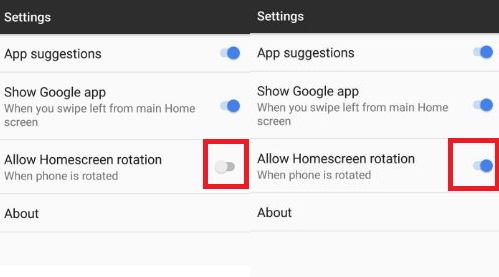 enable home screen rotation on Pixel XL