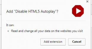 stop auto playing video in Google Chrome