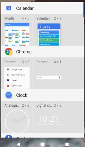 Change Android Oreo widgets settings