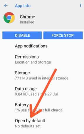 Default apps on android 8.0 Oreo device