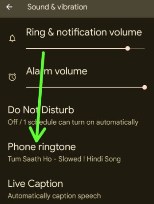 How to Assign a Ringtone to Specific Contacts Android using Sound and vibration settings