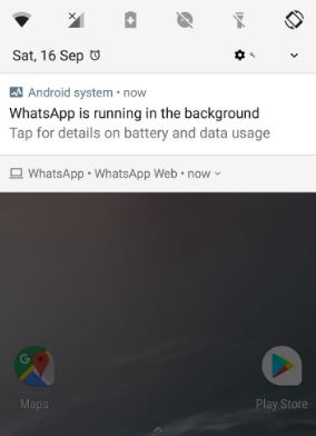 Stop WhatsApp app running in background in android 8.0 Oreo
