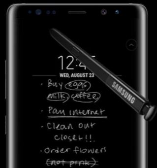 Use live message on Galaxy Note 8