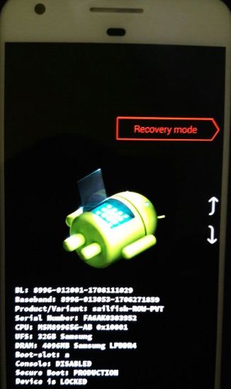 Boot into recovery mode Pixel 2 and Pixel 2 XL