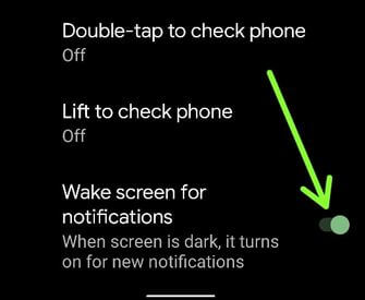 How to Disable Wake Up Notifications on Pixels