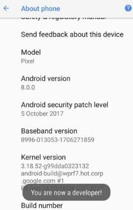 How to enable developer mode on Pixel 2 and Pixel 2 XL