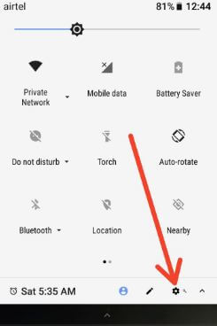 Settings gear icon for Pixel 2 System UI tuner