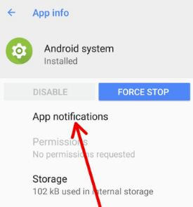 Android 8.1 Oreo persistent notification