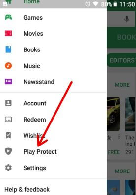 Protect android Oreo 8.1 from harmful apps using Google Play protect
