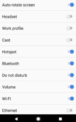 disable icons from OnePlus 5T status bar