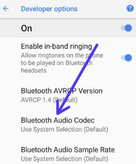 Android O Bluetooth Audio code